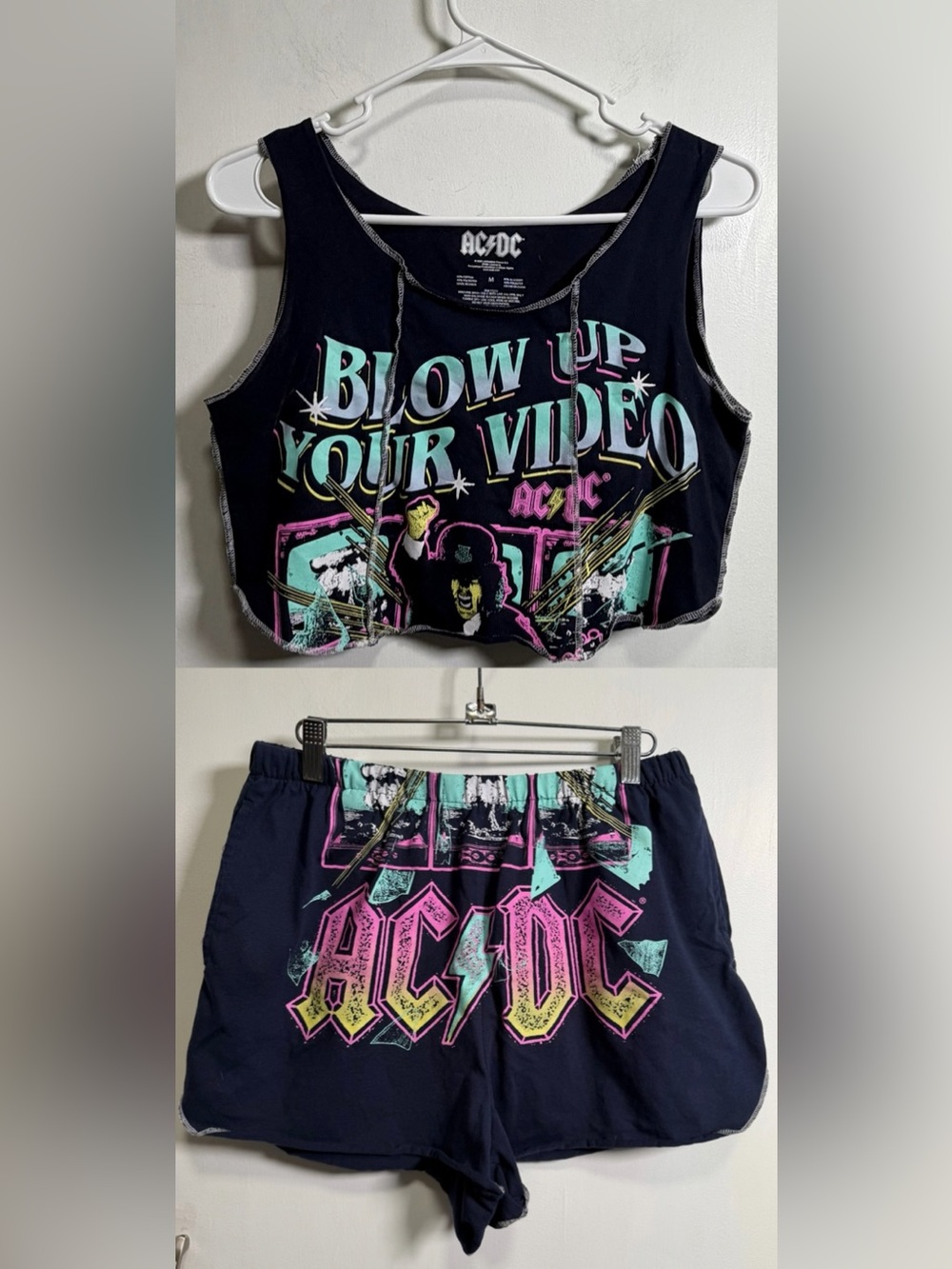 ACDC Blow Up Your Video 2 Piece Set - Tank Top & Shorts